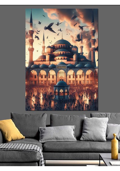 Istanbul Eminönü Camii Dekoratif Kanvas - Mdf Ahşap Tablo modelleri