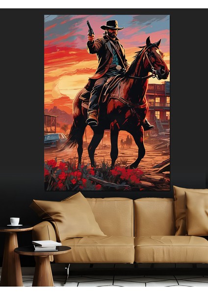 Red Dead Redemption 2 Dekoratif Kanvas - Mdf Ahşap Tablo fiyatları