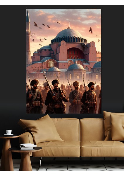 Ayasofya Camii ve Ordu Dekoratif Kanvas - Mdf Ahşap Tablo modelleri