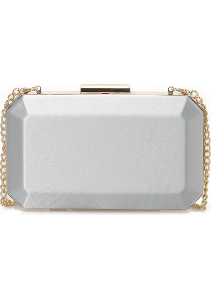 Sımly 5fx Gümüş Kadın Clutch