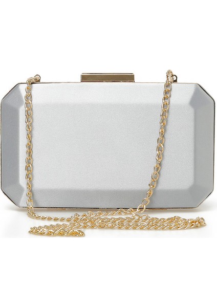 Sımly 5fx Gümüş Kadın Clutch