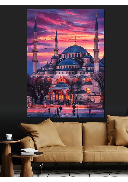 Tarihi Cami Dekoratif Kanvas - Mdf Ahşap Tablo fiyatları