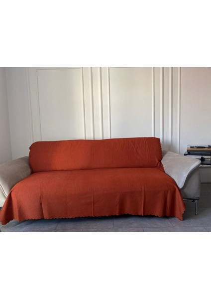 Yıkanılabilir Kaymaz Kiremit Şönil Koltuk Örtüsü Şalı fiyatları