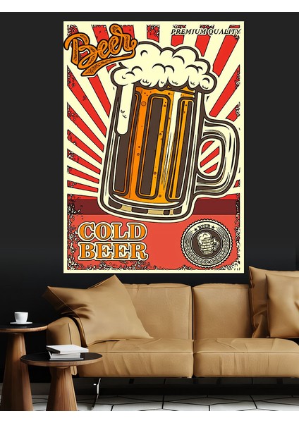 Soğuk Bira Dekoratif Kanvas - Mdf Ahşap Tablo modelleri