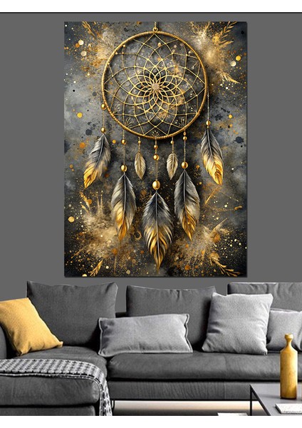 Düş Kapanı Dreamcatcher Dekoratif Kanvas - Mdf Ahşap Tablo fırsatları