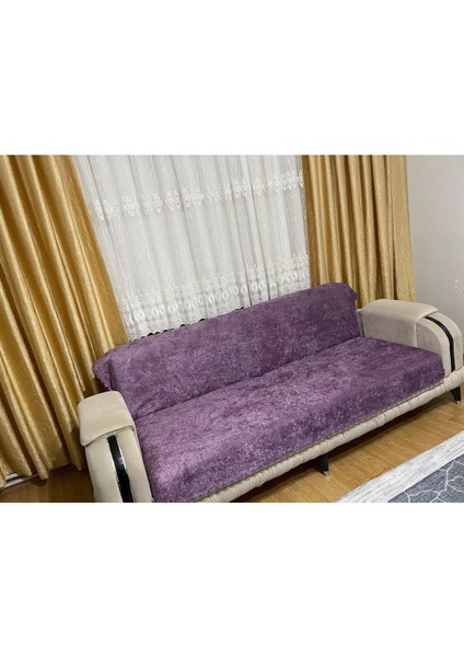 Lila Renk Süngerli Koltuk Çekyat Kanepe Örtüsü fırsatları