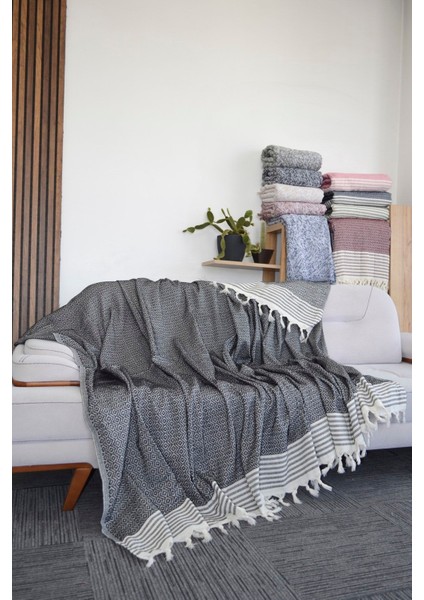 Lüks Kolları Örten Kanepe Çekyat Örtüsü Çok Amaçlı 180X300 cm Siyah Koltuk Örtüsü fiyatları