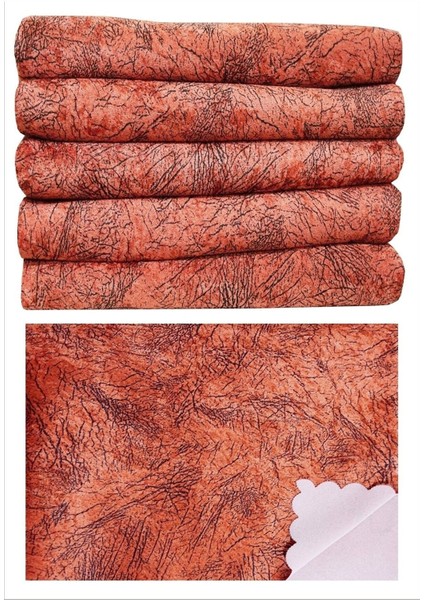 Süngerli Kaymaz Koltuk & Çekyat Örtüsü Parlak Kadife Kumaş Kiremit