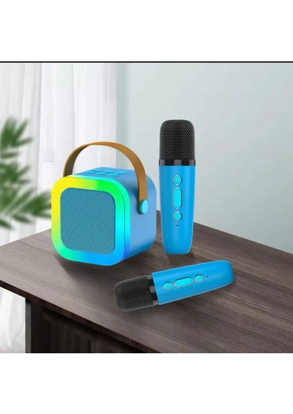 Taşınabilir Bluetooth Karaoke Müzik Kutusu Ister Müzik Dinle Ister Şarkı Söyle