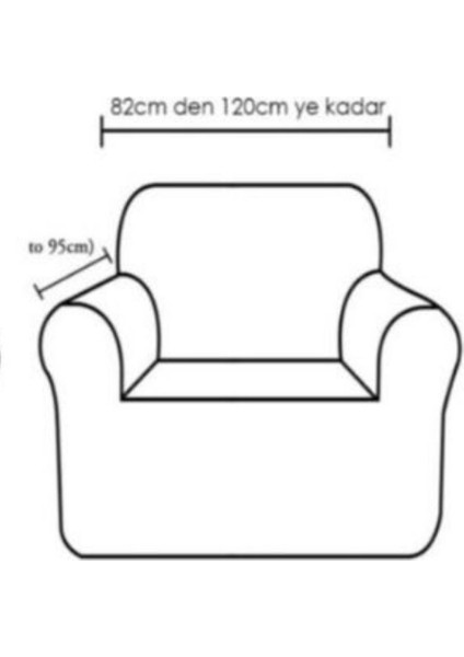 Bürümcük Tek Kişilik Koltuk Örtüsü. Eteksiz Streç Esnek Lastikli Berjer Kılıfı modelleri