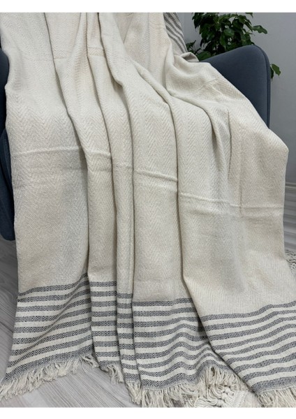 Eko (3.3.1.1) Buldan Bezi Battal Boy Pamuklu Kanepe-Çekyat Örtüsü-Koltuk Takımı Kreme Gri indirimleri