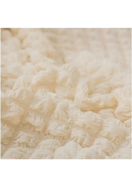 Bürümcük Lastikli Kanepe Örtüsü Likralı Koltuk Örtüsü 3' Lü Burumcuk Çekyat Örtüsü Krem fiyatları