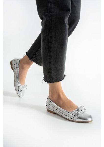 Mahle Tüvit Kumaş Yuvarlak Burun Fiyonk Detaylı Günlük Babet Ev Babeti fırsatları