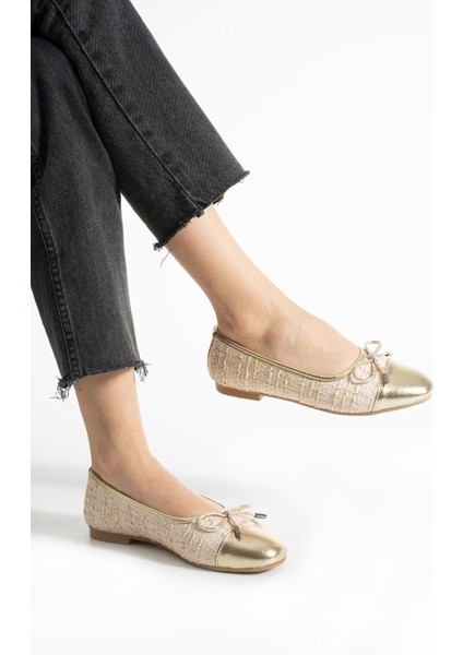 Mahle Tüvit Kumaş Yuvarlak Burun Fiyonk Detaylı Günlük Babet Ev Babeti fırsatları