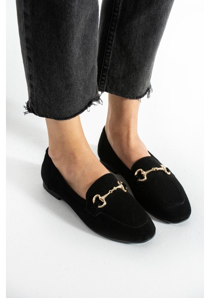 Seramon Süet Aksesuar Detaylı Kadın Babet