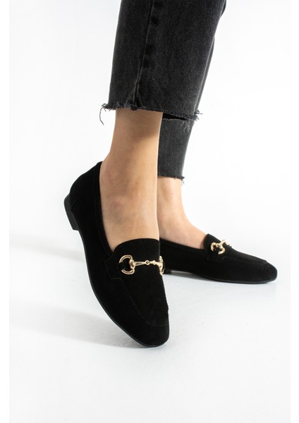 Seramon Süet Aksesuar Detaylı Kadın Babet modelleri