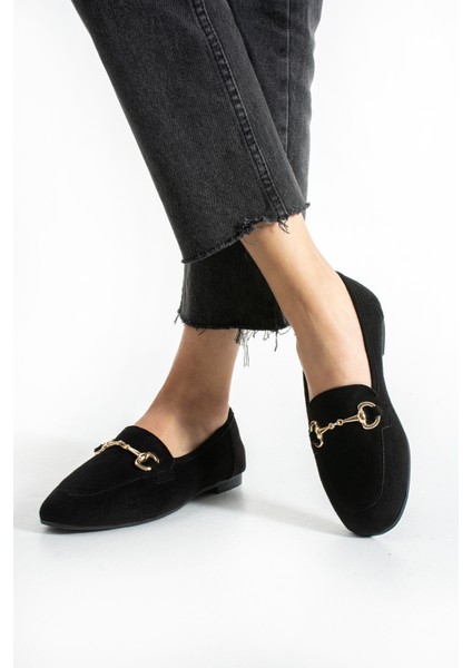 Seramon Süet Aksesuar Detaylı Kadın Babet fırsatları