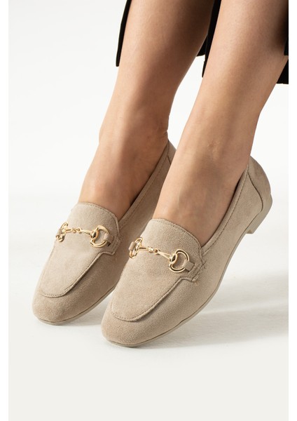 Seramon Süet Aksesuar Detaylı Kadın Babet