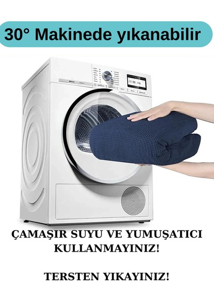 Süngerli Koltuk Örtüsü, Kaymaz Taban, Çizgili Desen. 175 x 210 (1 Adet)