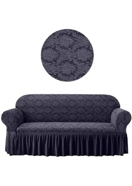 Jakarlı Kanepe, Koltuk, Çekyat, Esnek Jakarlı Kumaşlı Yıkanabilir Şal Desen 3-3-1-1 Koltuk Örtüsü fiyatları