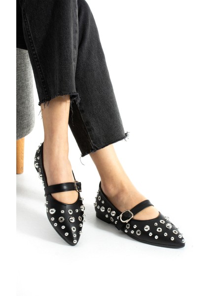 Tramo Trok Aksesuarlı Tek Bant Sivri Burun Kadın Babet fiyatları