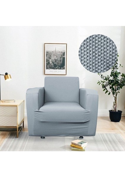 Etek Likrali Tek Kişilik Koltuk Kılıfı Streç Lastıklı Berjer Çekyat Kanepe örtüsü