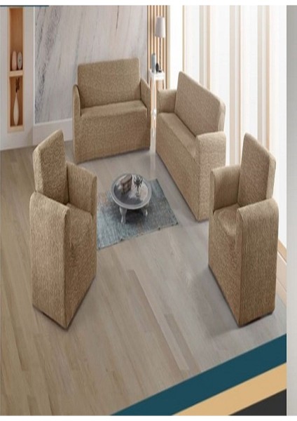 Jakarli, Elastik Tam Kaplamalı Koltuk, Çekyat, Kanepe Kılıfı, C Örtüsü (Adet Ebat : 3 3 2 )