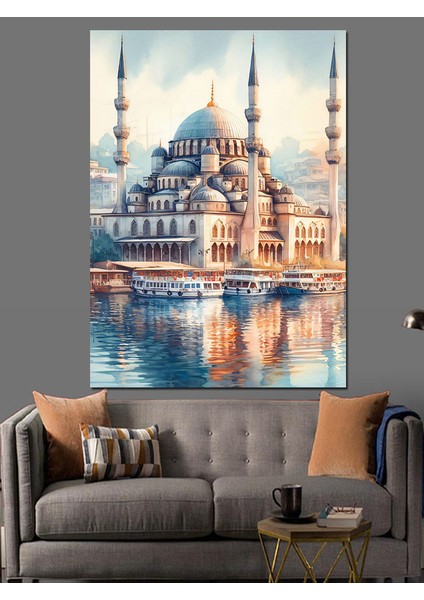 Istanbul Eminönü Camii Dekoratif Kanvas - Mdf Ahşap Tablo fiyatları