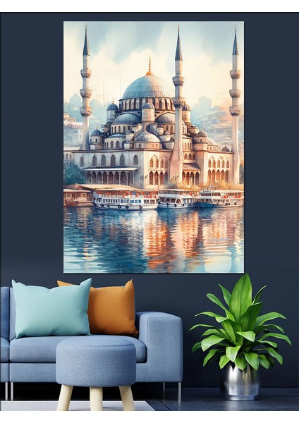 Istanbul Eminönü Camii Dekoratif Kanvas - Mdf Ahşap Tablo modelleri