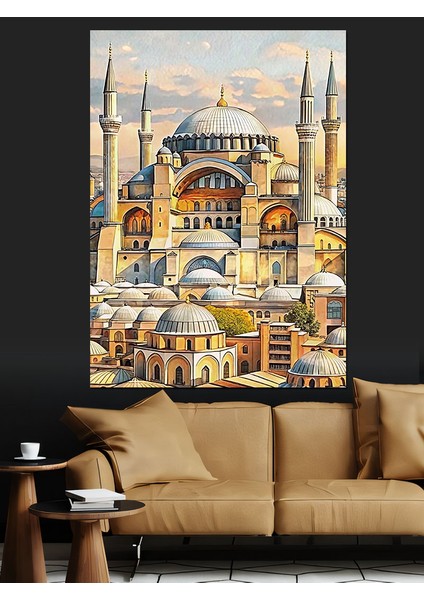 Yağlı Boya Sultanahmet Camii Dekoratif Kanvas - Mdf Ahşap Tablo