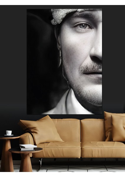 Mustafa Kemal Atatürk Dekoratif Kanvas - Mdf Ahşap Tablo fırsatları