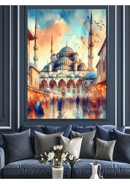Sultanahmet Camii Dekoratif Kanvas - Mdf Ahşap Tablo modelleri