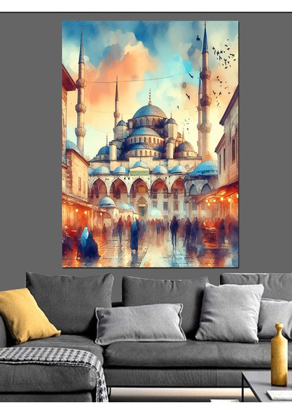 Sultanahmet Camii Dekoratif Kanvas - Mdf Ahşap Tablo fırsatları