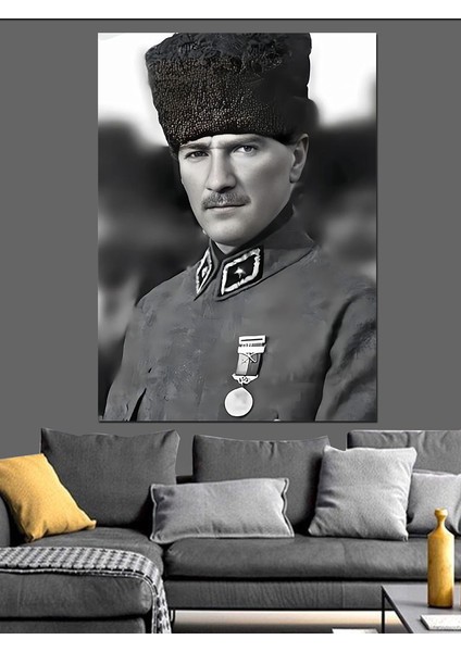 Mustafa Kemal Atatürk Dekoratif Kanvas - Mdf Ahşap Tablo fırsatları