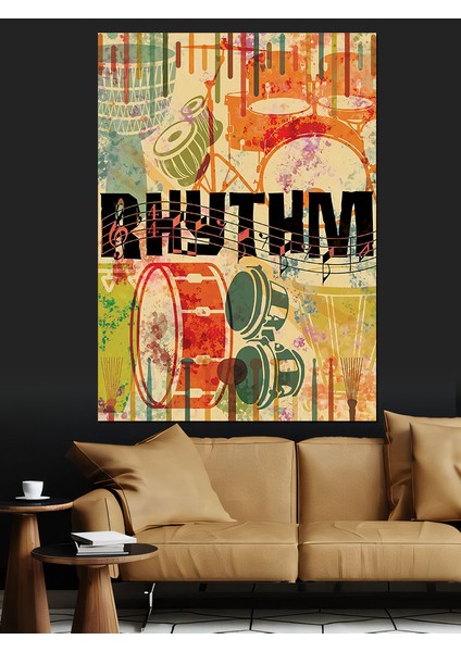 Davul Bateri Temalı Dekoratif Kanvas - Mdf Ahşap Tablo modelleri