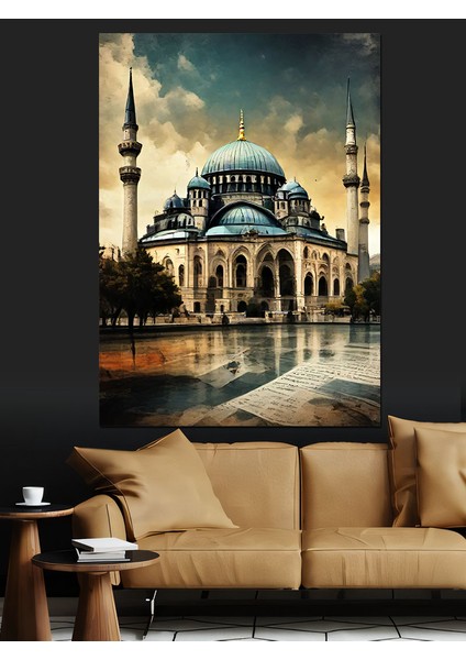 Rekto Camii Temalı Dekoratif Kanvas - Mdf Ahşap Tablo fiyatları