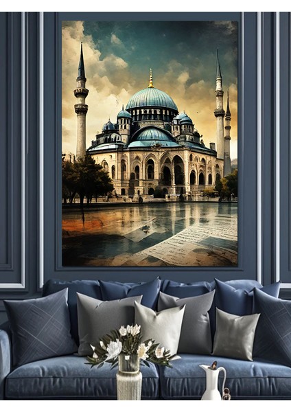 Rekto Camii Temalı Dekoratif Kanvas - Mdf Ahşap Tablo modelleri