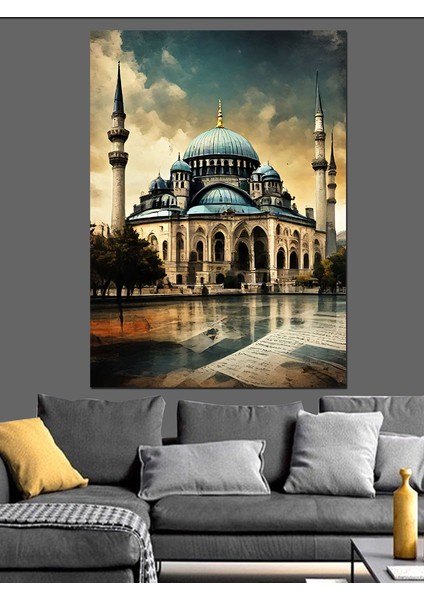 Rekto Camii Temalı Dekoratif Kanvas - Mdf Ahşap Tablo fırsatları