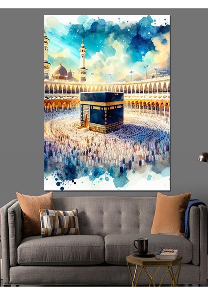 Sulu Boya Kabe Resmi Dekoratif Kanvas - Mdf Ahşap Tablo