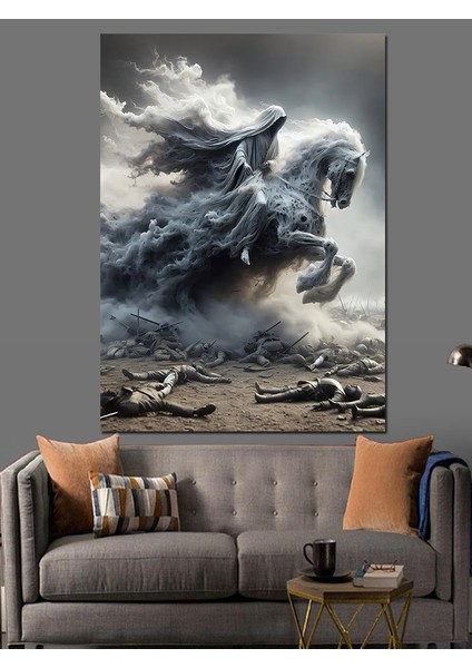 Ölüm Meleği Dekoratif Kanvas - Mdf Ahşap Tablo