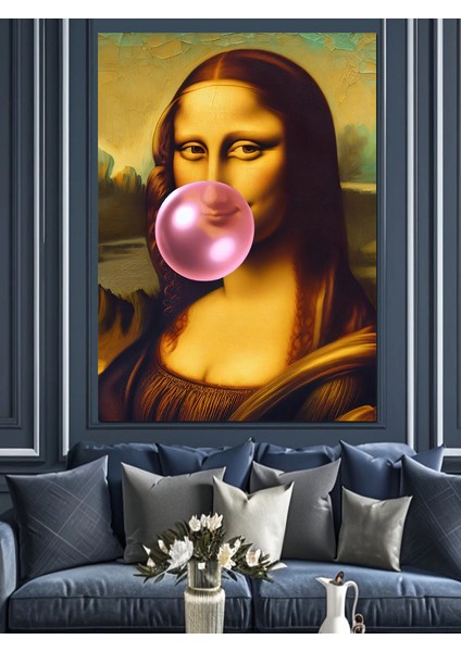 Mona Lisa Pop Art Dekoratif Kanvas - Mdf Ahşap Tablo modelleri
