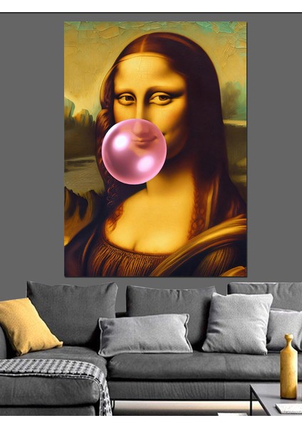 Mona Lisa Pop Art Dekoratif Kanvas - Mdf Ahşap Tablo fırsatları