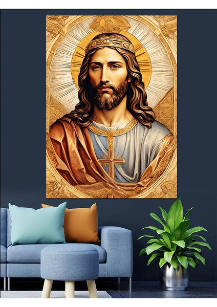 Hz Isa Jesus Christ Dekoratif Kanvas - Mdf Ahşap Tablo modelleri