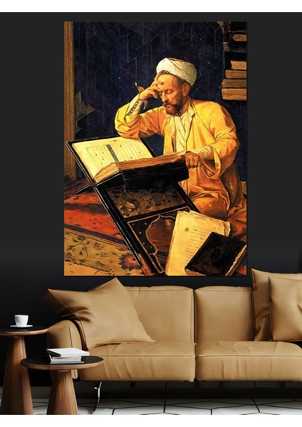 Ilahiyatçı - Osman Hamdi Bey Dekoratif Kanvas - Mdf Ahşap Tablo
