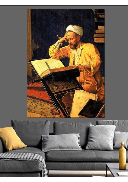 Ilahiyatçı - Osman Hamdi Bey Dekoratif Kanvas - Mdf Ahşap Tablo