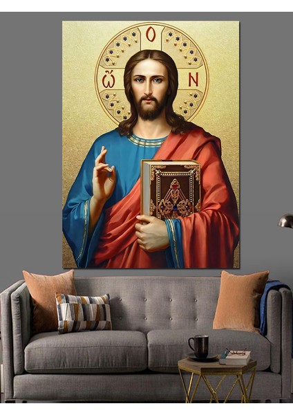 Hz Isa Jesus Christ Dekoratif Kanvas - Mdf Ahşap Tablo