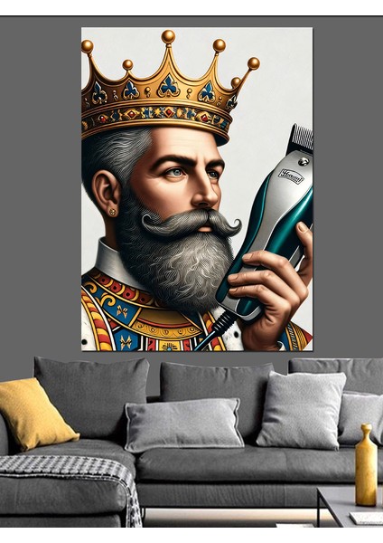 Berberlerin Kralı Dekoratif Kanvas - Mdf Ahşap Tablo fiyatları
