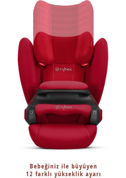 Pallas B2 Fix+ Lux (Dynamic Red) Isofixli Bebek Oto Koltuğu 9-36 Kg)