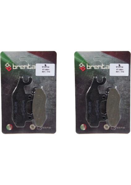 Kawasaki Ninja 300 Ön ve Arka Fren Balata Takım Brenta BR52