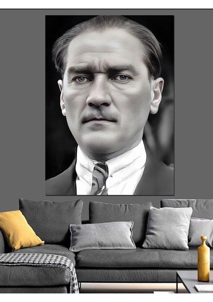 Mustafa Kemal Atatürk Dekoratif Kanvas - Mdf Ahşap Tablo fırsatları